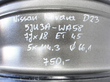 Load image into Gallery viewer, 1x Alufelge 18 Zoll 7.0" 6x114.3 45ET 5JU3A-WA58 Nissan Navara D23 Rim Wheel FEL7307068468vz