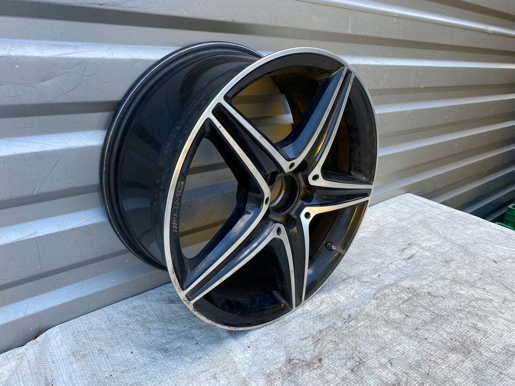 1x Alufelge 18 Zoll 8.0" 5x112 43ET Glanz A2134011800 Mercedes-Benz Rim Wheel FEL6292681587nv