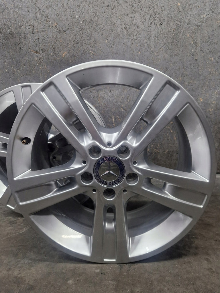4x Alufelge 18 Zoll 8.0" 5x112 60ET Glanz Silber A1644015702 Mercedes-Benz