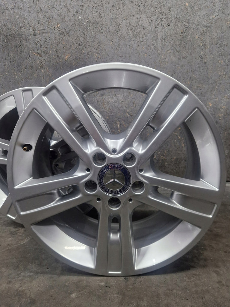 4x Alufelge 18 Zoll 8.0" 5x112 60ET Glanz Silber A1644015702 Mercedes-Benz FEL8959587341ef
