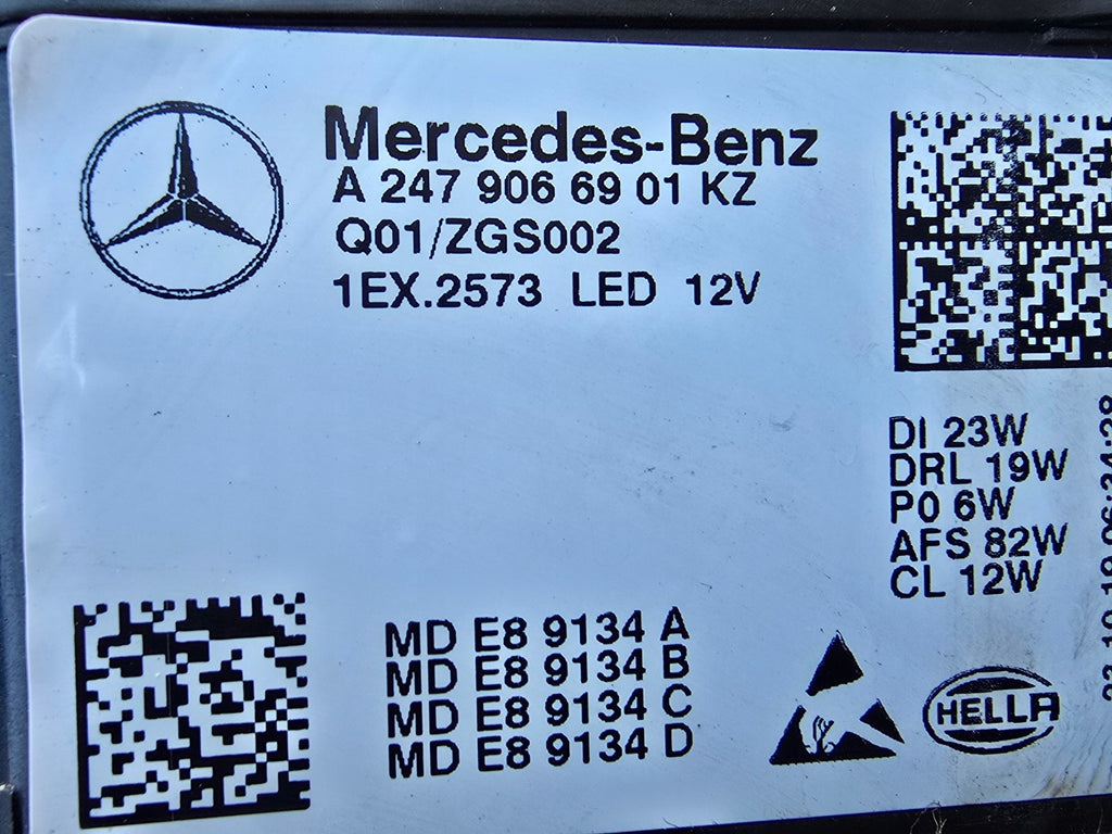Frontscheinwerfer Mercedes-Benz W247 A2479066901KZ Full LED Links Headlight SCH8049304560tt