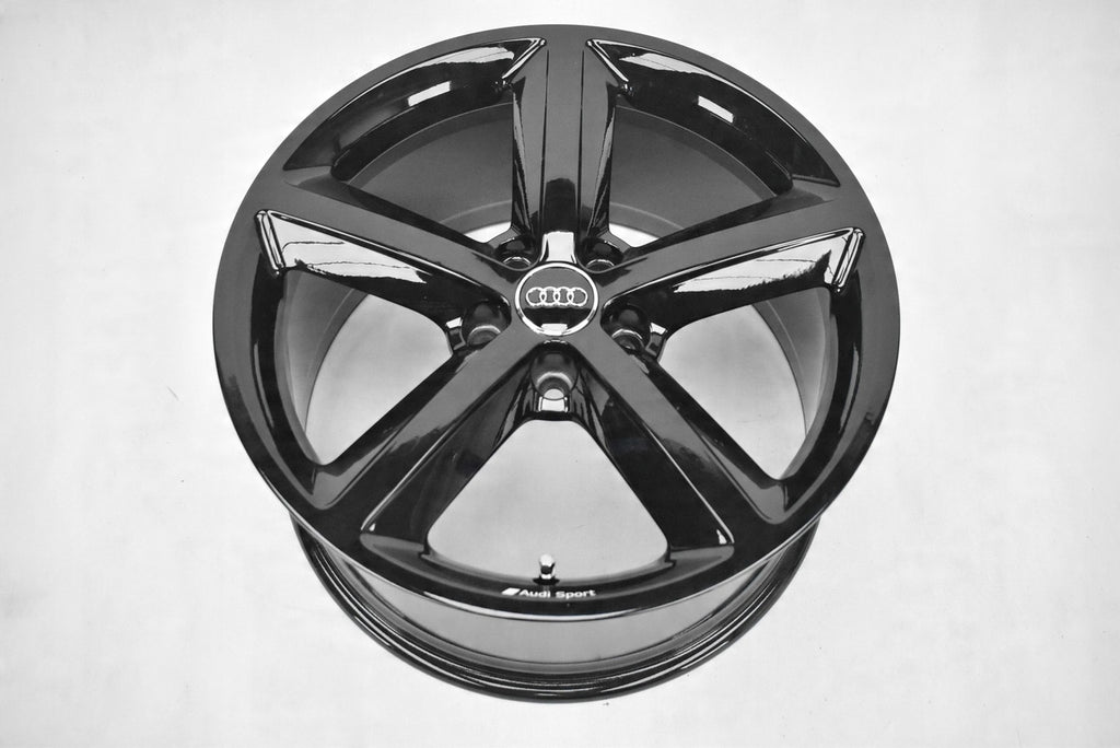 4x Alufelge 18 Zoll 9.0" 5x112 52ET Glanz Schwarz 8J0601025M Audi Rim Wheel