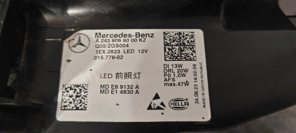 Frontscheinwerfer Mercedes-Benz Eqa Eqb A2439069000 Rechts Headlight SCH6250290516po