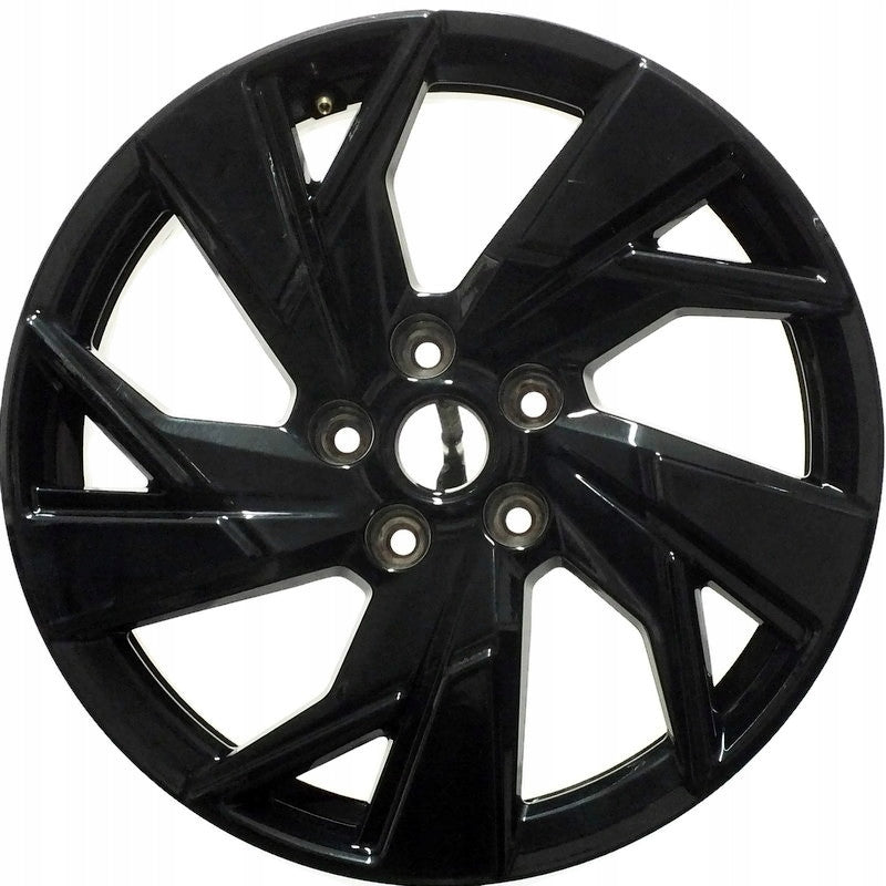 1x Alufelge 17 Zoll 7.5" 5x108 44ET Glanz Schwarz 9843281580 Opel Astra L