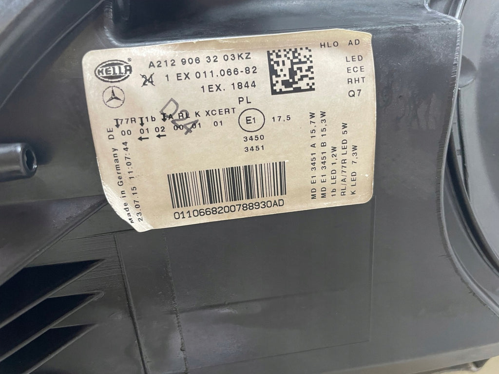 Frontscheinwerfer Mercedes-Benz W212 A2129063203 LED Rechts Headlight SCH1996341715km