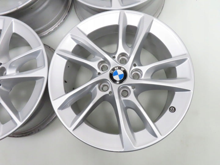 4x Alufelge 16 Zoll 7.0" 5x112 47ET Glanz Silber 6855083 BMW 2 F45 F46 Rim Wheel FEL9043923071oz