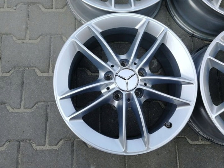 4x Alufelge 16 Zoll 6.5" 5x112 44ET A1774010100 Mercedes-Benz Cla Slc Rim Wheel FEL9135231695oq