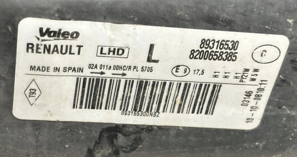 Frontscheinwerfer Renault Modus 8200658385 Links Scheinwerfer Headlight SCH6615190942ns