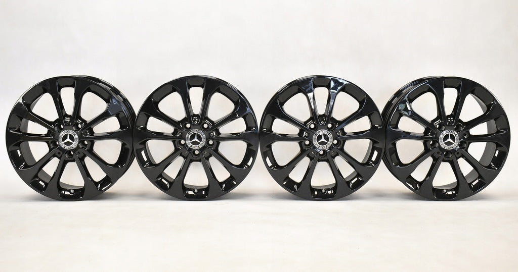 4x Alufelge 17 Zoll 6.5" 5x112 38ET Glanz Schwarz A1564011700 Mercedes-Benz X156 FEL4813699281nw