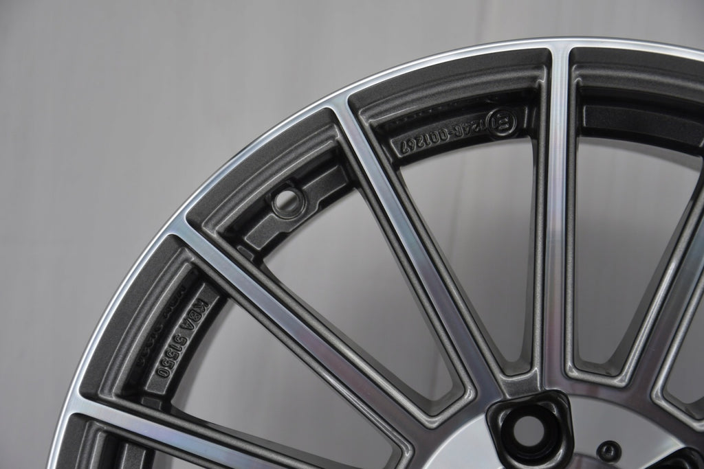 1x Alufelge 18 Zoll 8.5" 5x120 37ET Glanz KBA51550 Mg Rim Wheel FEL3121428039bk