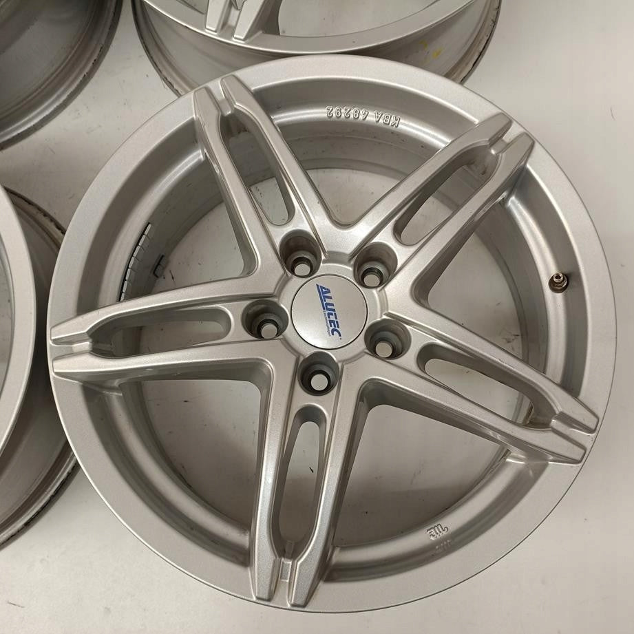 4x Alufelge 17 Zoll 7.0" 5x112 38ET Glanz Silber Audi I Rim Wheel FEL1401979340ki