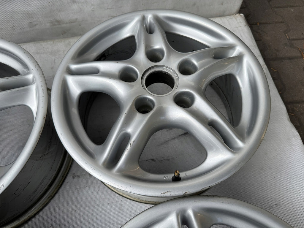 4x Alufelge 16 Zoll 7.0" 5x130 40ET Glanz Silber 99636211400 Porsche Boxster 986