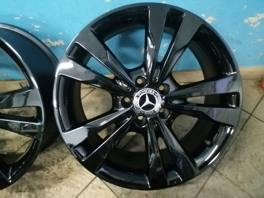 4x Alufelge 18 Zoll 7.5" 5x112 44ET Schwarz A2054012802 Mercedes-Benz Rim Wheel