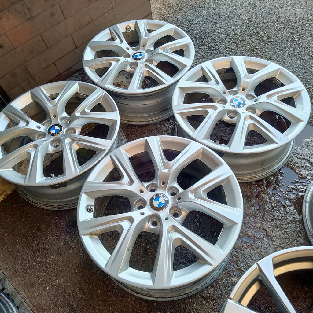 4x Alufelge 17 Zoll 6.5" 5x112 39ET Glanz Silber 6856076 BMW F39 F48 Rim Wheel FEL5277648434vp