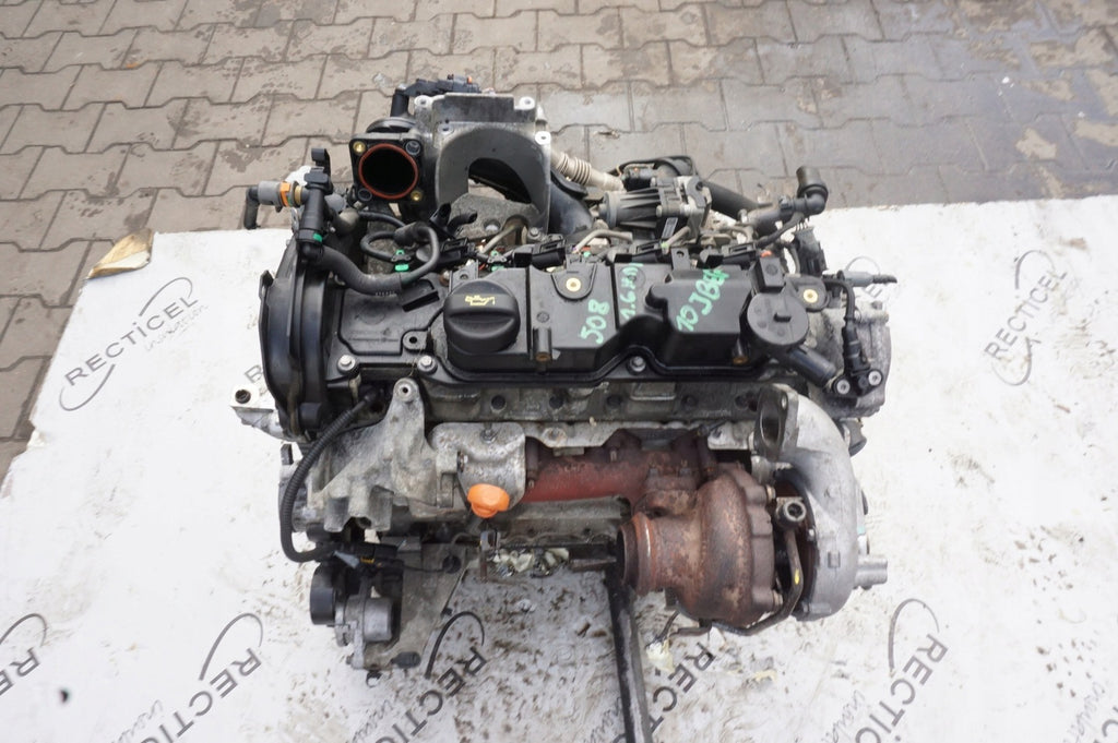 Motor Peugeot 508 I 10JBEG 1.6 EHDI 87TKm Diesel Engine Komplett