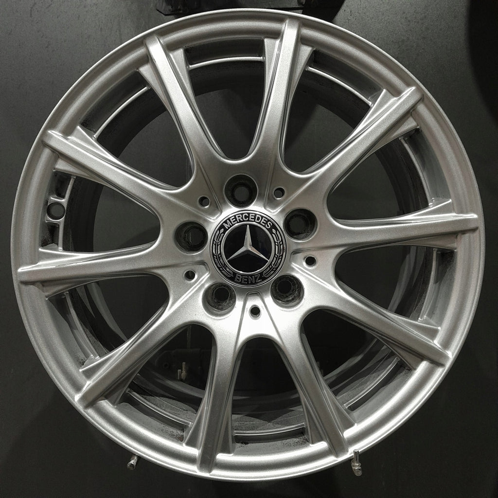 4x Alufelge 16 Zoll 6.5" 5x112 38ET Glanz Silber A2054012400 Mercedes-Benz W205 FEL9345503988ts