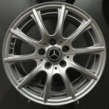 Laden Sie das Bild in den Galerie-Viewer, 4x Alufelge 16 Zoll 6.5" 5x112 38ET Glanz Silber A2054012400 Mercedes-Benz W205 FEL9345503988ts