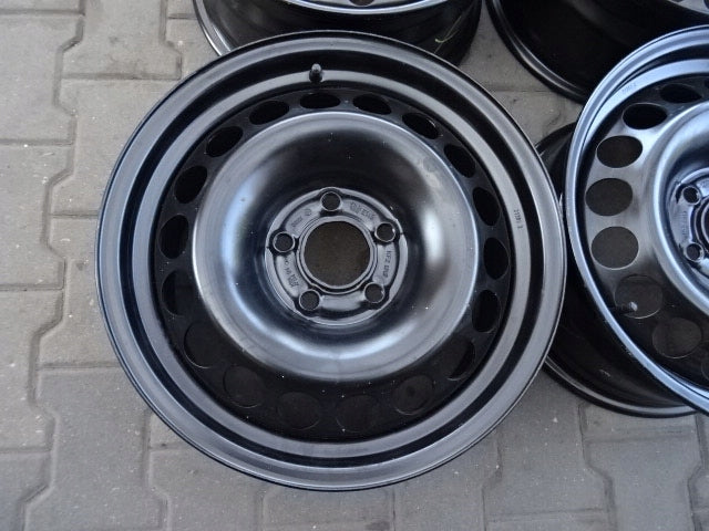 4x Alufelge 16 Zoll 7.5" 5x112 45ET Glanz Schwarz Audi A4 Rim Wheel