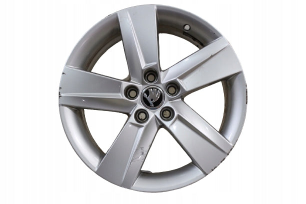 1x Alufelge 16 Zoll 7.0" 5x100 46ET Glanz Silber 6V0601025 Skoda Fabia Rim Wheel FEL2893243161tt