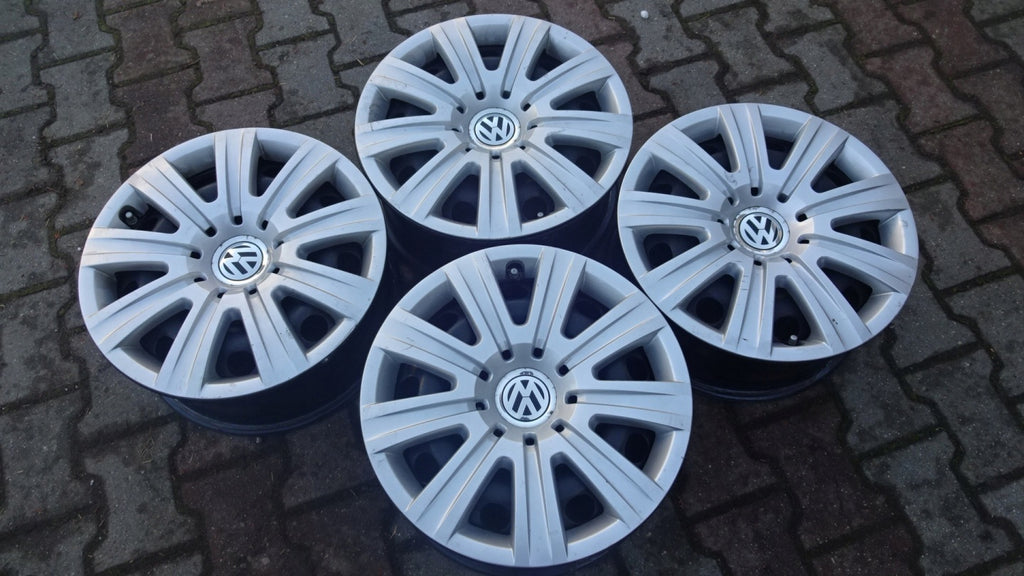 4x Alufelge 16 Zoll 6.5" 5x112 33ET 7N0601027B VW Tiguan Rim Wheel FEL6076593427oa