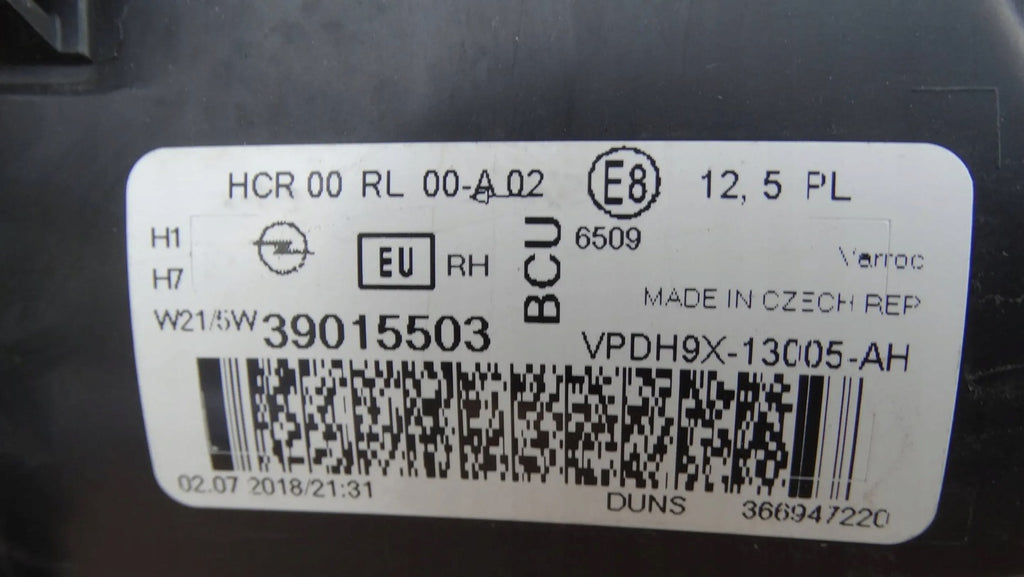 Frontscheinwerfer Opel Adam 39015503 Rechts Scheinwerfer Headlight