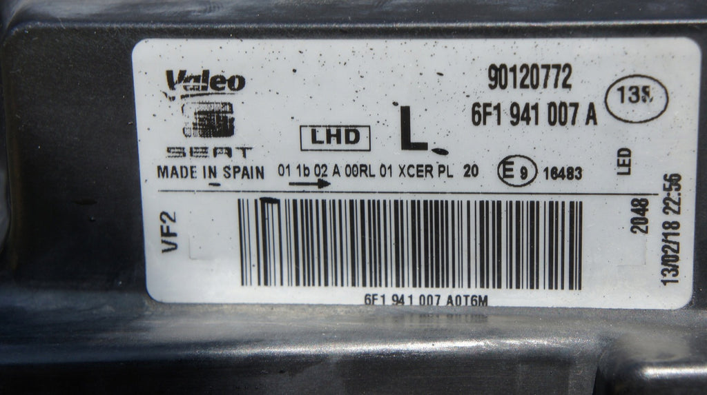 Frontscheinwerfer Seat Ibiza V 6F1941007A LED Links Scheinwerfer Headlight