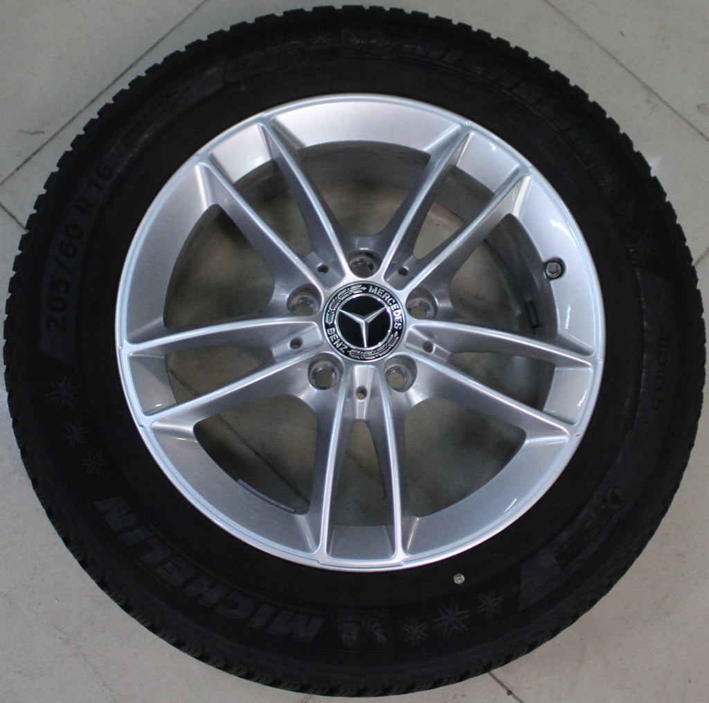 4x Alufelge 16 Zoll 6.5" 5x112 44ET Glanz Silber A1774010100 Mercedes-Benz W177 FEL7512845553cy