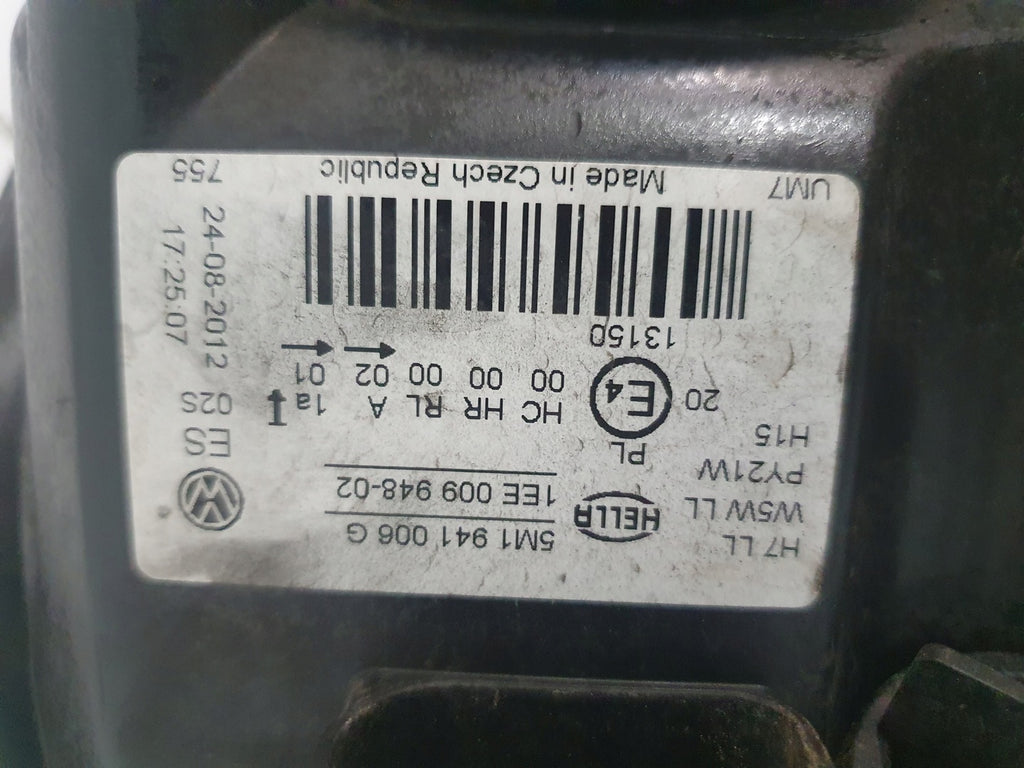 Frontscheinwerfer VW Golf VI Plus 5M1941006G Rechts Scheinwerfer Headlight SCH7168419922yh