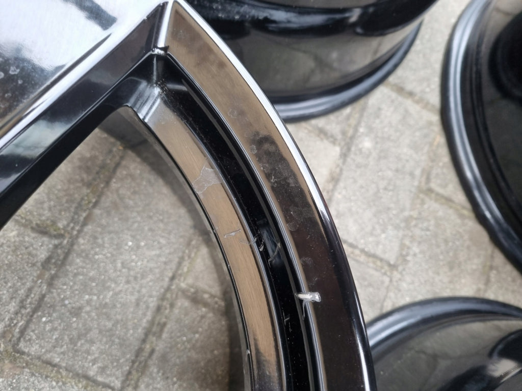 4x Alufelge 18 Zoll 7.5" 5x112 48ET Glanz Schwarz KBA53529 Audi I Rim Wheel FEL2797802650fm