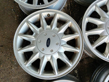 Laden Sie das Bild in den Galerie-Viewer, 4x Alufelge 16 Zoll 6.0" 4x108 49 5ET Glanz Silber Ford I Rim Wheel FEL9297206482kz