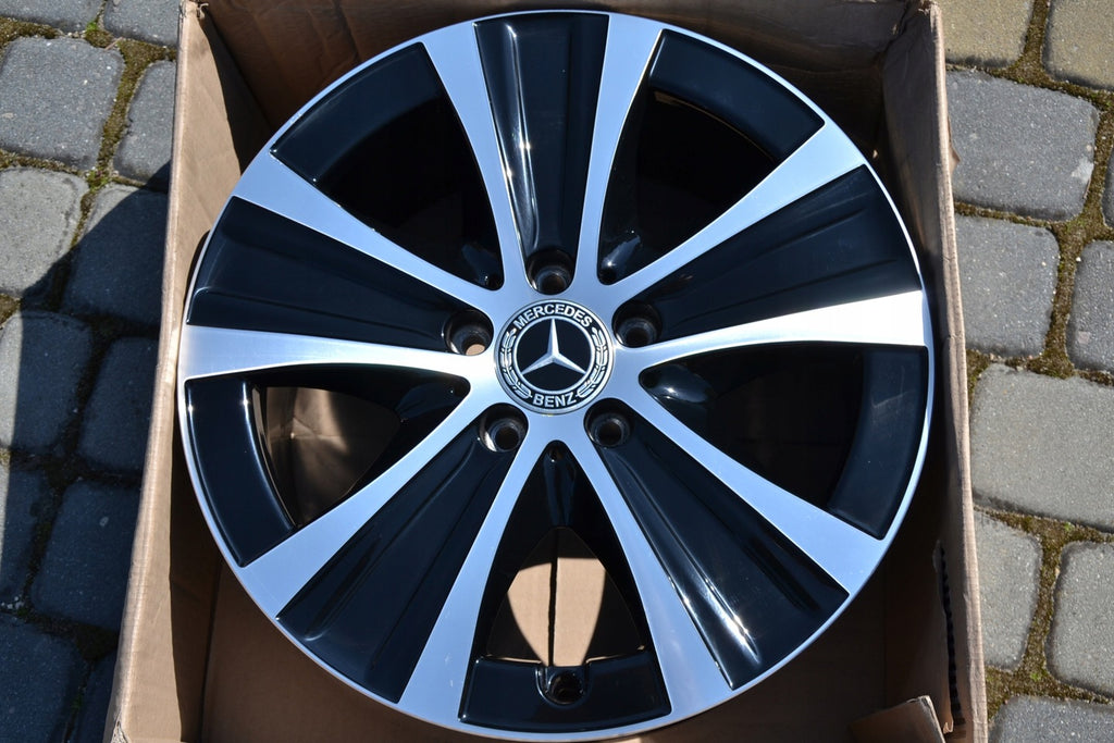 1x Alufelge 17 Zoll 7.5" 5x112 40ET Glanz Schwarz A2134013600 Mercedes-Benz W213