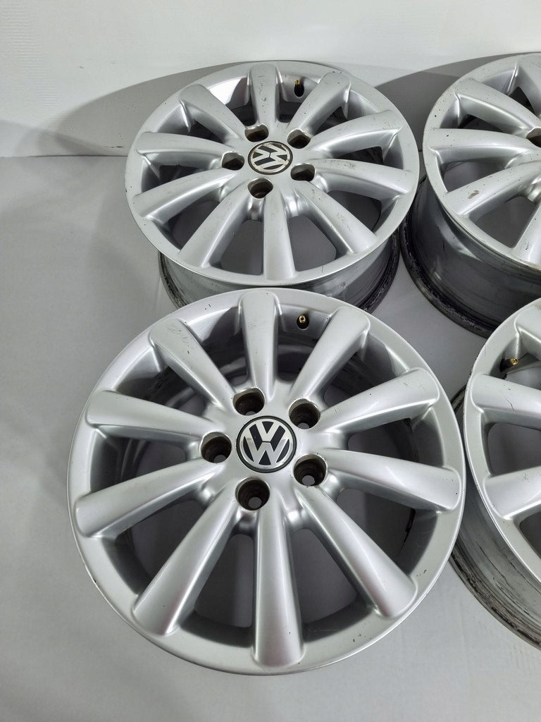4x Alufelge 16 Zoll 7.0" 5x112 59ET Silber 7M3601025G VW I Rim Wheel FEL5779121852xj