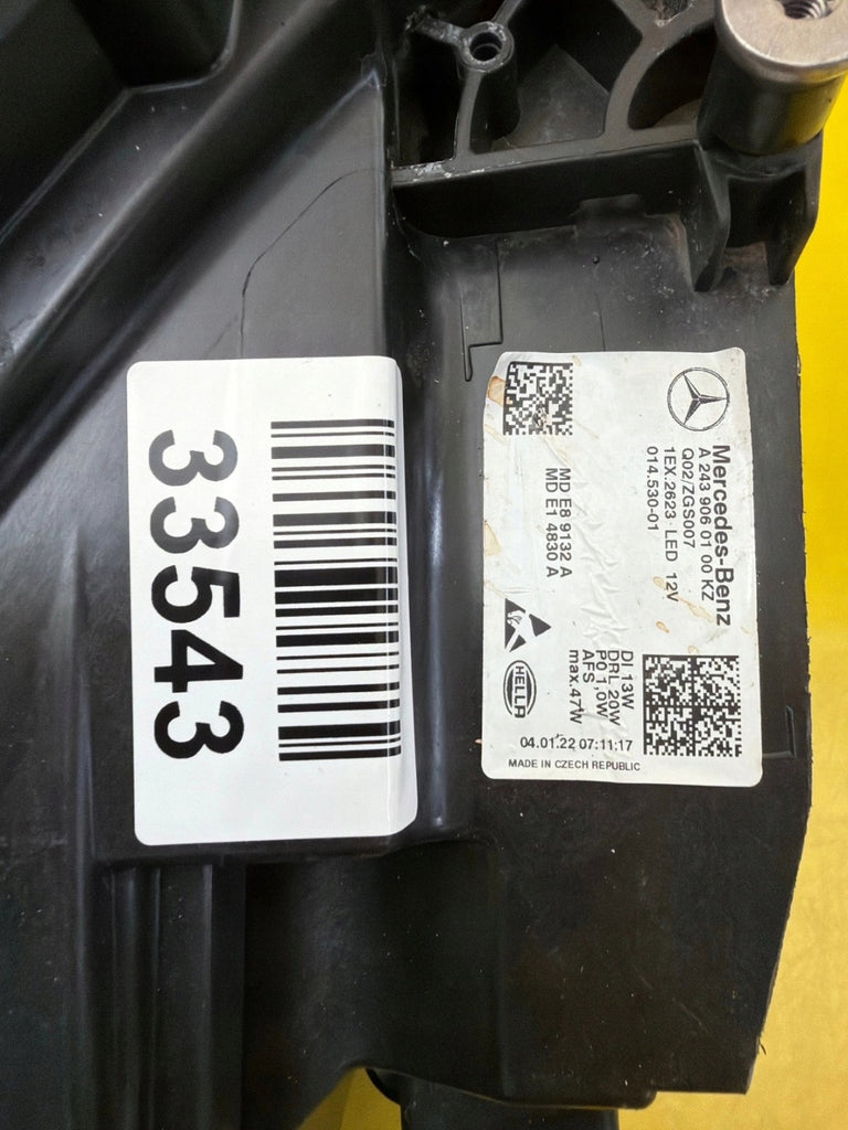 Frontscheinwerfer Mercedes-Benz Eqa Eqb A2439060100 LED Links Headlight SCH5590493453rr