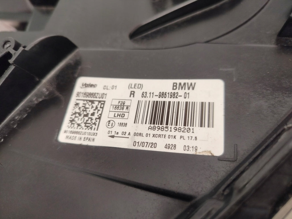 Frontscheinwerfer BMW X2 F39 9851982 Full LED Rechts Scheinwerfer Headlight SCH4804140350um
