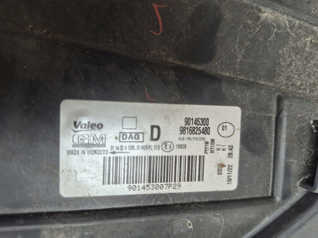 Frontscheinwerfer Opel E Combo 9816825480 Rechts Scheinwerfer Headlight SCH1383064413sy