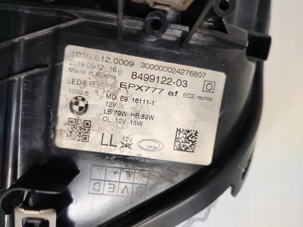 Frontscheinwerfer BMW G30 8499121 8499122 Full LED Ein Satz Headlight SCH8866028730lb