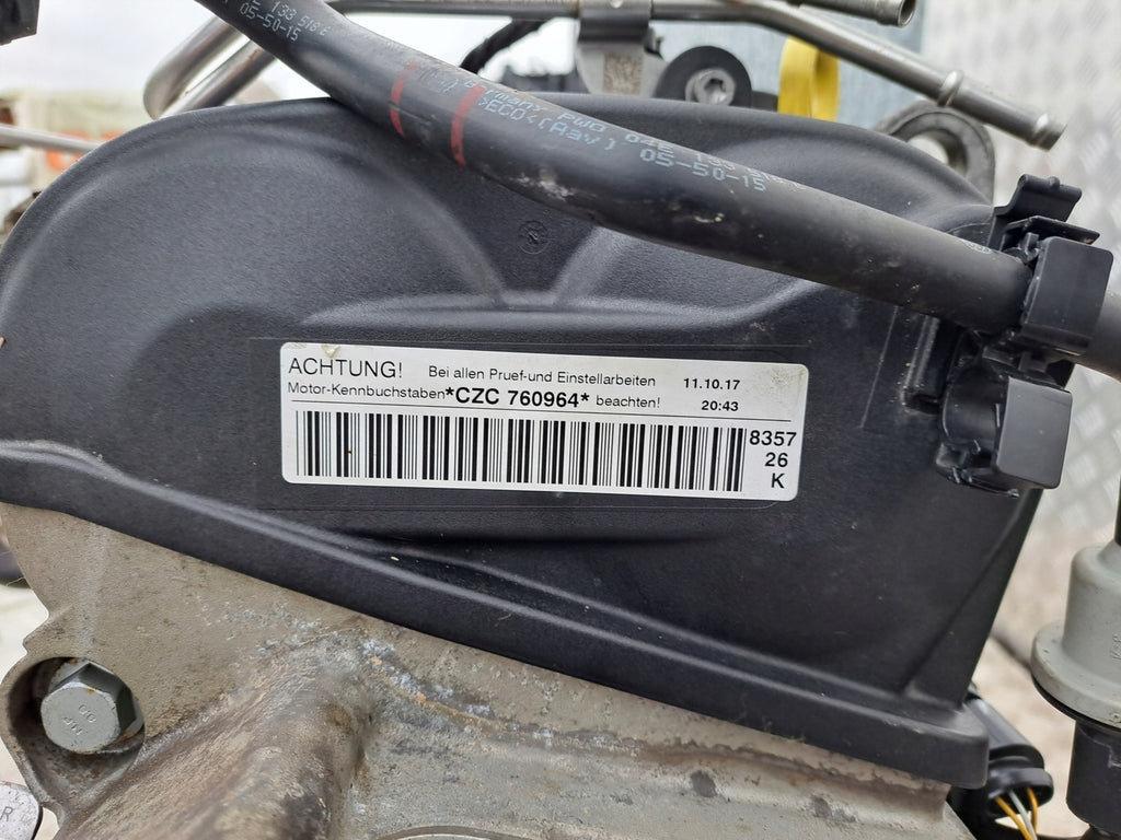 Motor VW Golf CZC 1.4 TFSI 125PS 92kW 2017 Benzin Engine Komplett