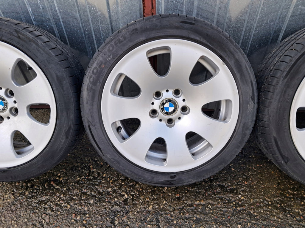 4x Alufelge 17 Zoll 8.0" 5x120 24ET Glanz Silber 6765144 BMW E60 E65 Rim Wheel FEL1663360809zq