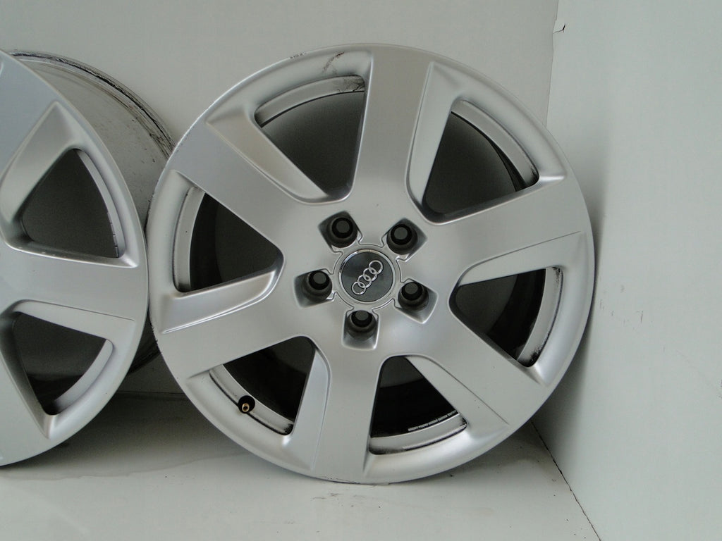 1x Alufelge 17 Zoll 7.5" 5x112 37ET Silber Audi Rim Wheel