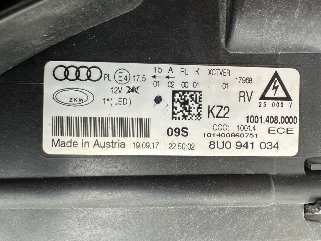 Frontscheinwerfer Audi Q3 8U0941034 Full LED Rechts Scheinwerfer Headlight SCH6154161967bg