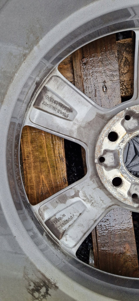 1x Alufelge 17 Zoll 7.0" 5x112 48 5ET A2054012400 Mercedes-Benz W205 Rim Wheel