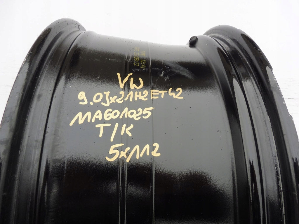 1x Alufelge 21 Zoll 9.0" 5x112 42ET Glanz Schwarz 11A601025 VW Id.4 Rim Wheel FEL7618737655gb