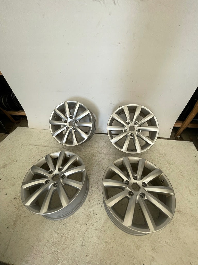 4x Alufelge 19 Zoll 8.5" 5x130 59ET Glanz Silber 7P6601025 VW Touareg 7p6 FEL6584351896wb