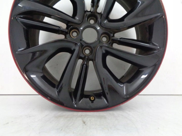 1x Alufelge 17 Zoll 7.0" 4x100 44ET Glanz Schwarz Opel Corsa Rim Wheel FEL3697223727ig