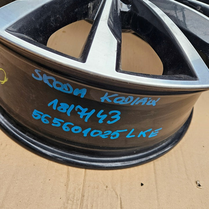 1x Alufelge 18 Zoll 7.0" 5x112 43ET Schwarz 565601025L 565601025E Skoda Kodiaq FEL5195224162vu