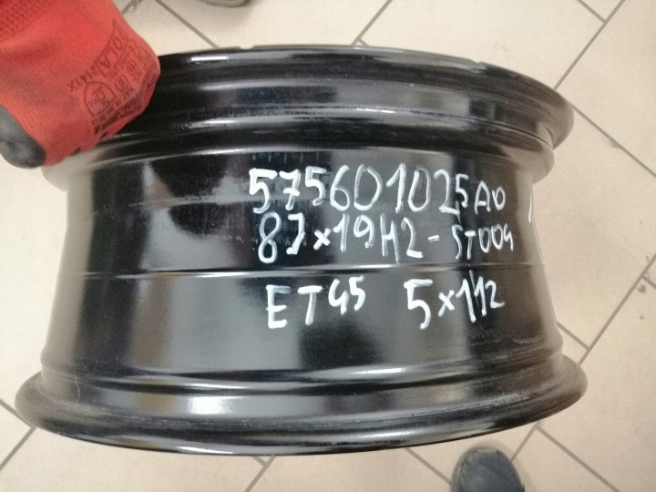 1x Alufelge 19 Zoll 8.0" 5x112 45ET Glanz Schwarz 575601025AQ Seat Ateca FEL4728093230zp