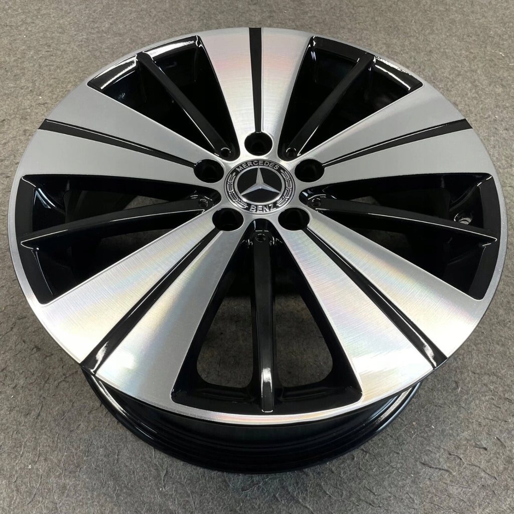 4x Alufelge 18 Zoll 7.5" 5x112 52ET Glanz Schwarz A2464011800 Mercedes-Benz FEL7360322691pl