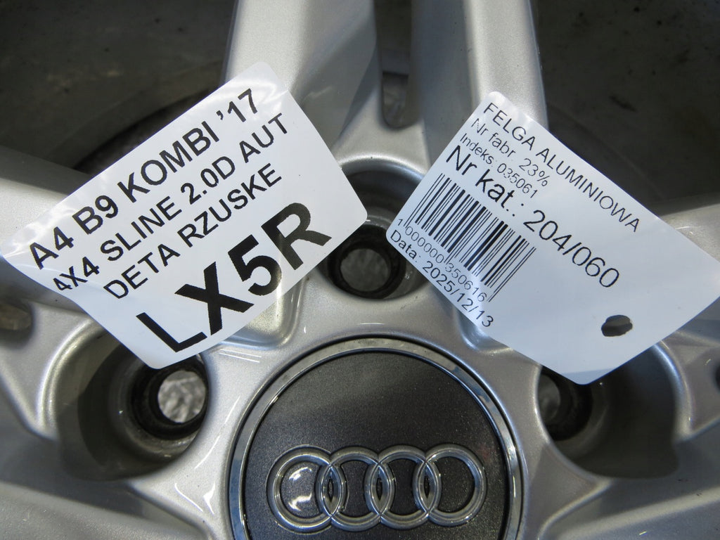 1x Alufelge 18 Zoll 8.0" 5x112 Audi A4 B9 Rim Wheel FEL1096630393de