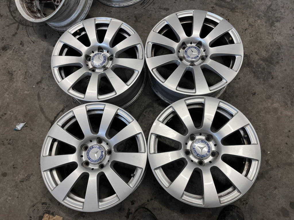 4x Alufelge 16 Zoll 7.0" 5x112 38ET Glanz Silber A2124010002 Mercedes-Benz FEL7797380198ch