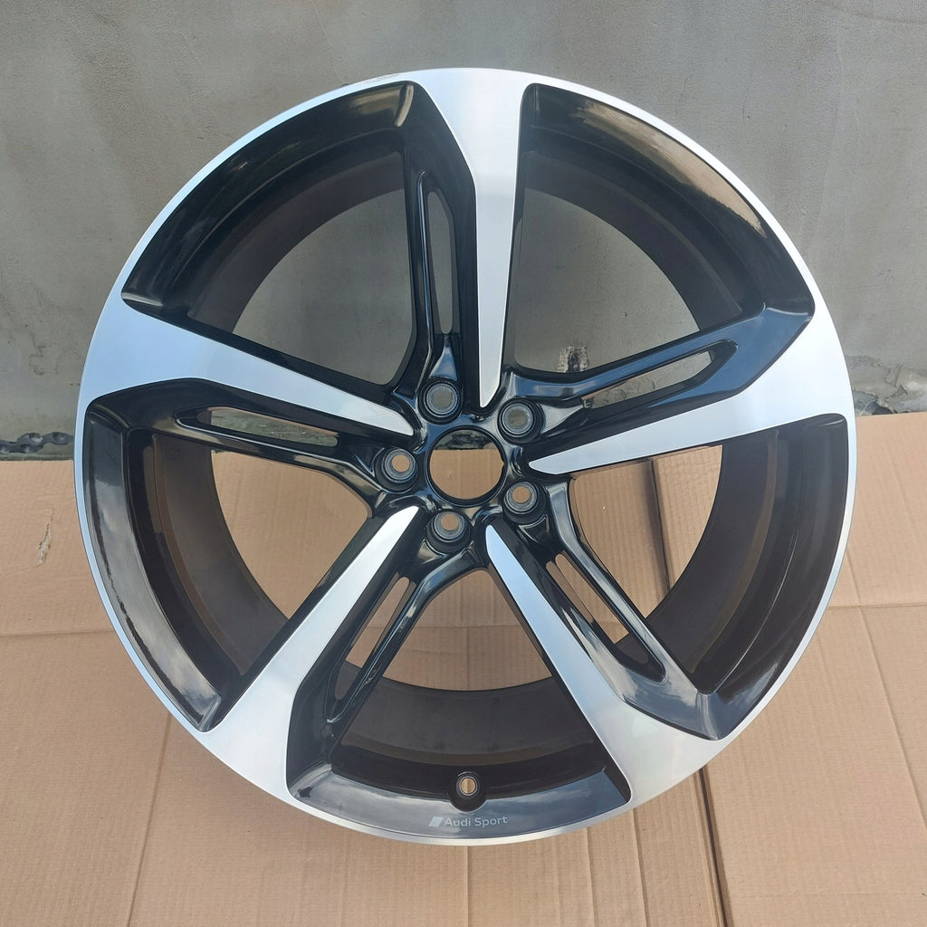 1x Alufelge 21 Zoll 9.5" 5x112 31ET Glanz Schwarz 4M0601025AB Audi Rim Wheel